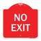 Signmission Designer Series Sign Parking Lot Sign No Exit, Red & White Alum Sign, 18" L, 18" H, RW-1818-23420 A-DES-RW-1818-23420 - alternate 1